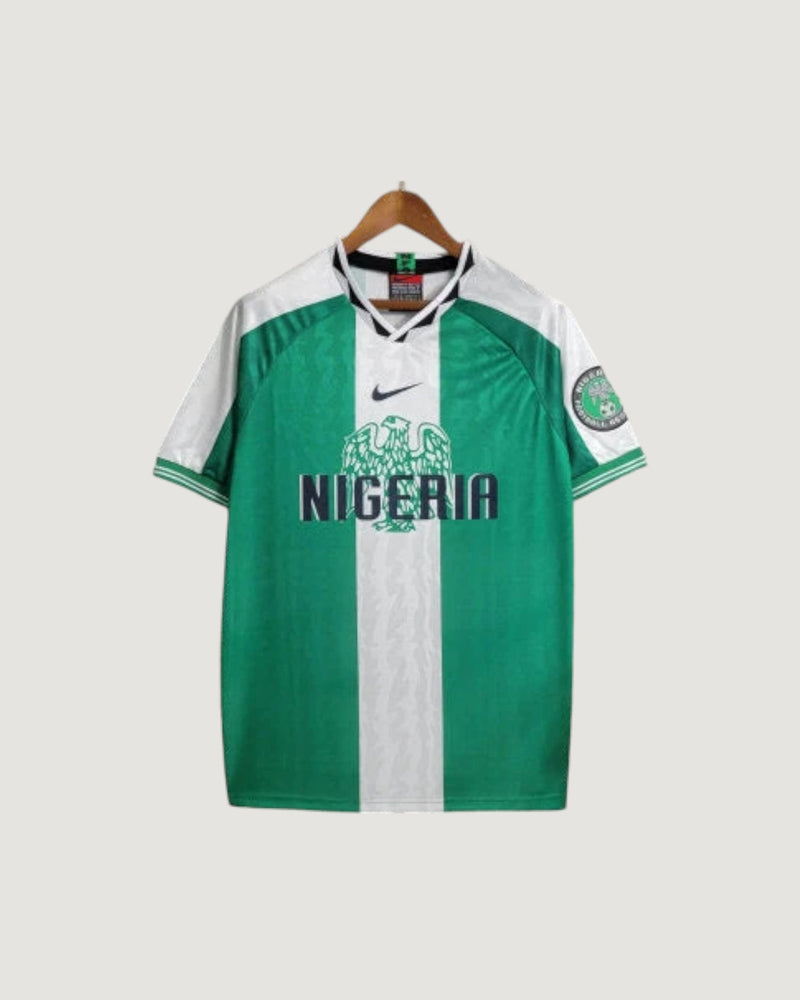 Nigéria – Maillot Rétro 1996 – Vert & Blanc