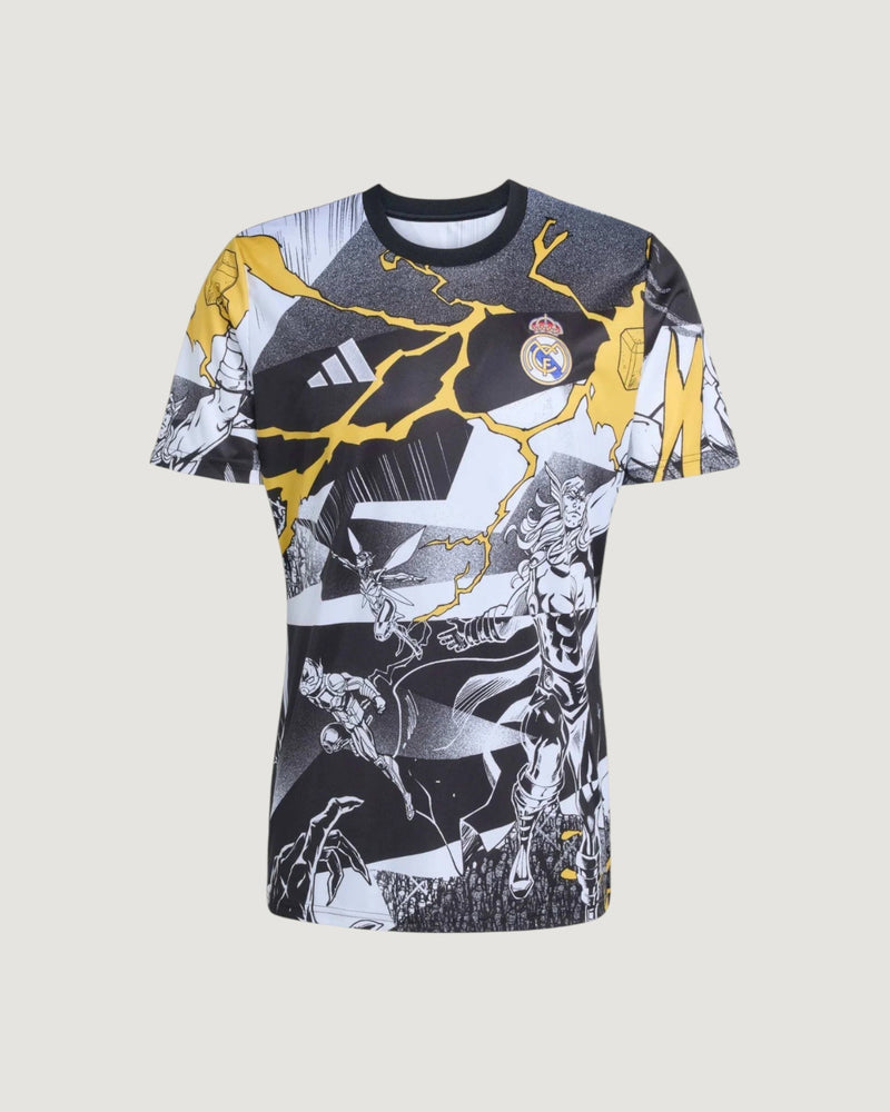 Real Madrid – Maillot Concept 25/26 – Noir, Blanc & Jaune
