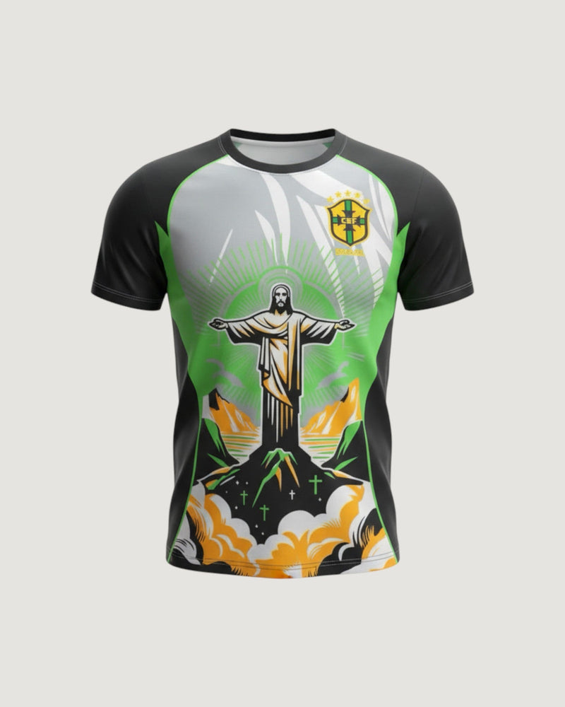 Brésil – Maillot Concept 25/26 – Noir & Vert