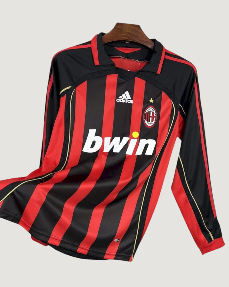 AC MILAN – MAILLOT DOMICILE MANCHES LONGUES – ROUGE, NOIR